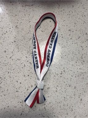 Beyonce Cowboy Carter Tour Red White Blue Wristband Bracelet Official Concert